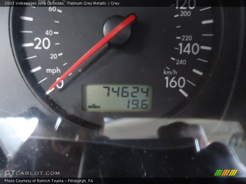 Platinum Grey Metallic / Grey 2003 Volkswagen Jetta GL Sedan