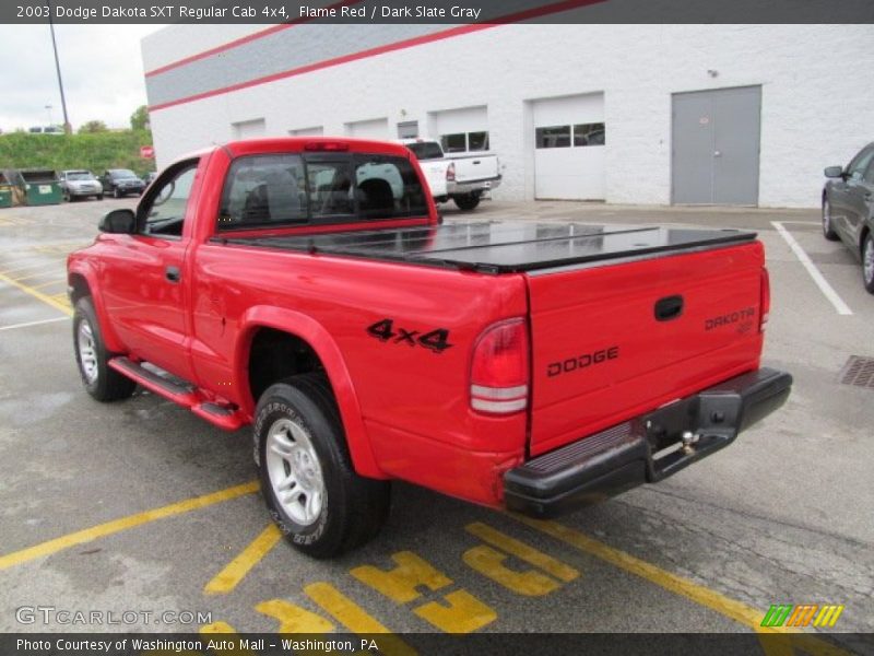 Flame Red / Dark Slate Gray 2003 Dodge Dakota SXT Regular Cab 4x4