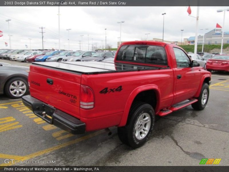 Flame Red / Dark Slate Gray 2003 Dodge Dakota SXT Regular Cab 4x4