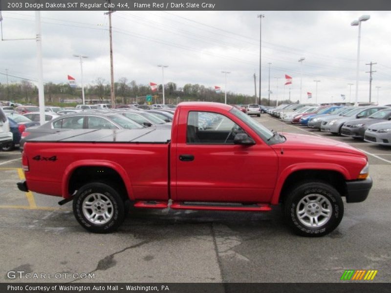 Flame Red / Dark Slate Gray 2003 Dodge Dakota SXT Regular Cab 4x4