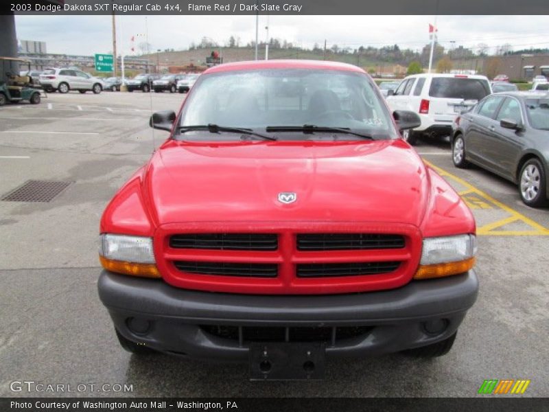 Flame Red / Dark Slate Gray 2003 Dodge Dakota SXT Regular Cab 4x4