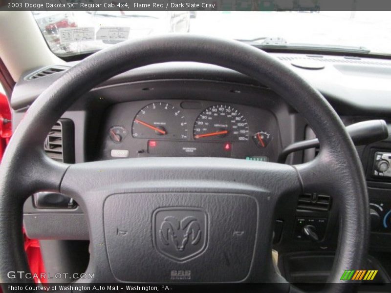 Flame Red / Dark Slate Gray 2003 Dodge Dakota SXT Regular Cab 4x4