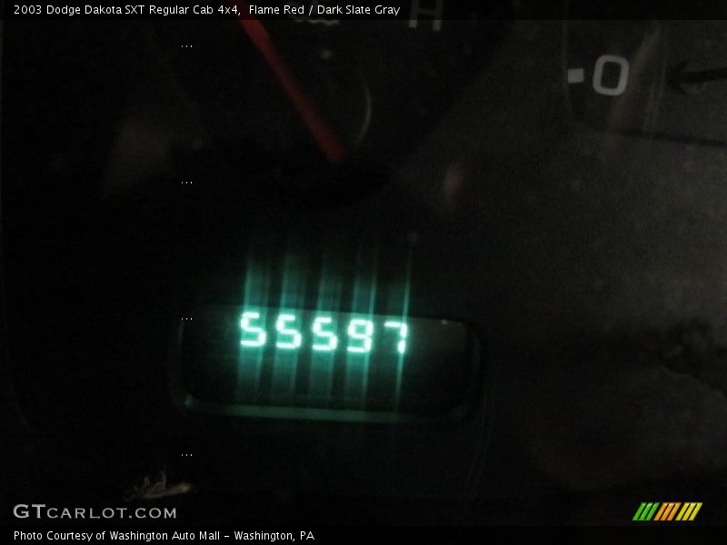 Flame Red / Dark Slate Gray 2003 Dodge Dakota SXT Regular Cab 4x4
