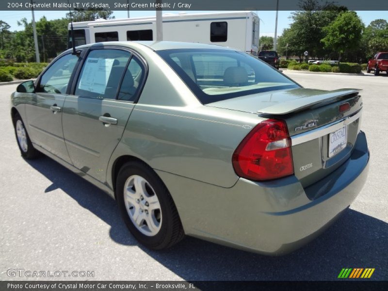 Silver Green Metallic / Gray 2004 Chevrolet Malibu LT V6 Sedan