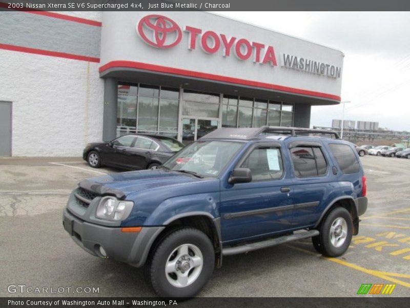 Just Blue Metallic / Charcoal 2003 Nissan Xterra SE V6 Supercharged 4x4