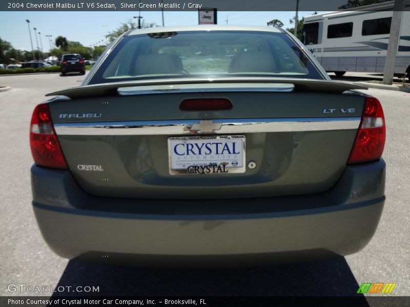Silver Green Metallic / Gray 2004 Chevrolet Malibu LT V6 Sedan