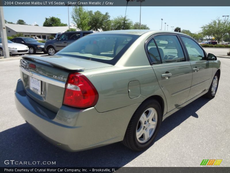 Silver Green Metallic / Gray 2004 Chevrolet Malibu LT V6 Sedan
