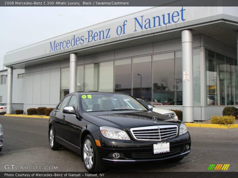 Black / Savanna/Cashmere 2008 Mercedes-Benz C 300 4Matic Luxury
