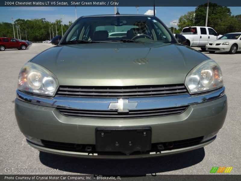 Silver Green Metallic / Gray 2004 Chevrolet Malibu LT V6 Sedan