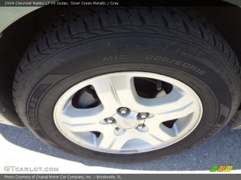 Silver Green Metallic / Gray 2004 Chevrolet Malibu LT V6 Sedan