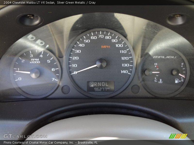 Silver Green Metallic / Gray 2004 Chevrolet Malibu LT V6 Sedan