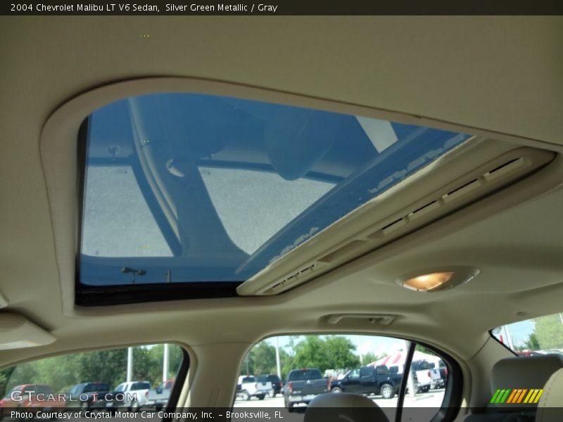 Silver Green Metallic / Gray 2004 Chevrolet Malibu LT V6 Sedan