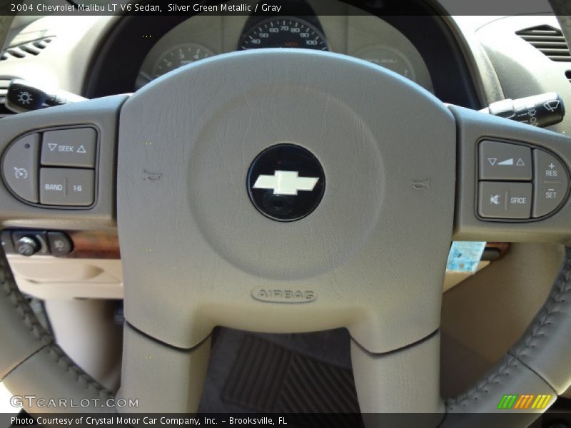 Silver Green Metallic / Gray 2004 Chevrolet Malibu LT V6 Sedan