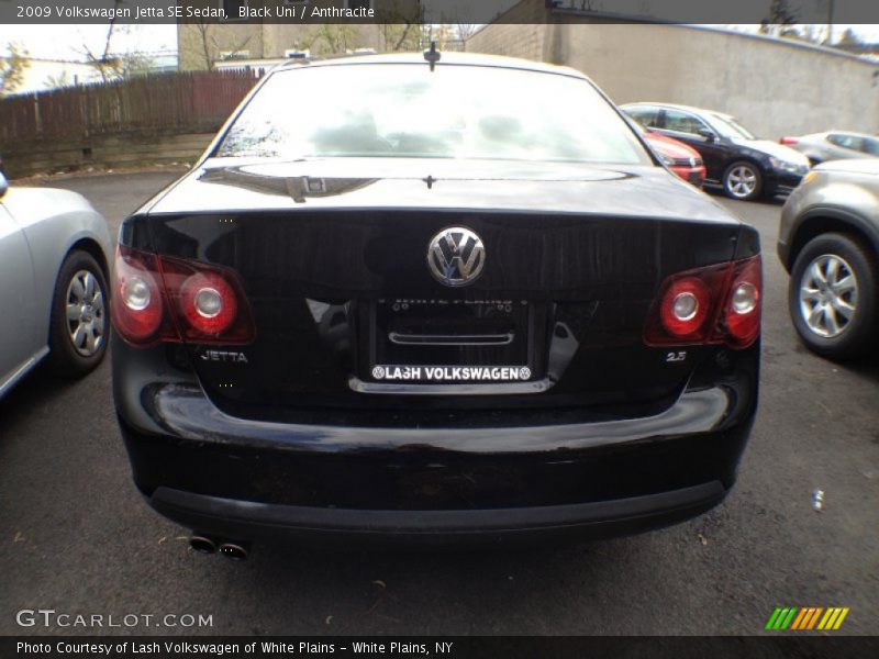 Black Uni / Anthracite 2009 Volkswagen Jetta SE Sedan
