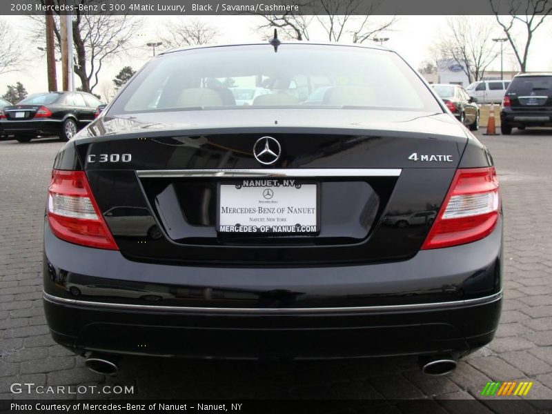 Black / Savanna/Cashmere 2008 Mercedes-Benz C 300 4Matic Luxury
