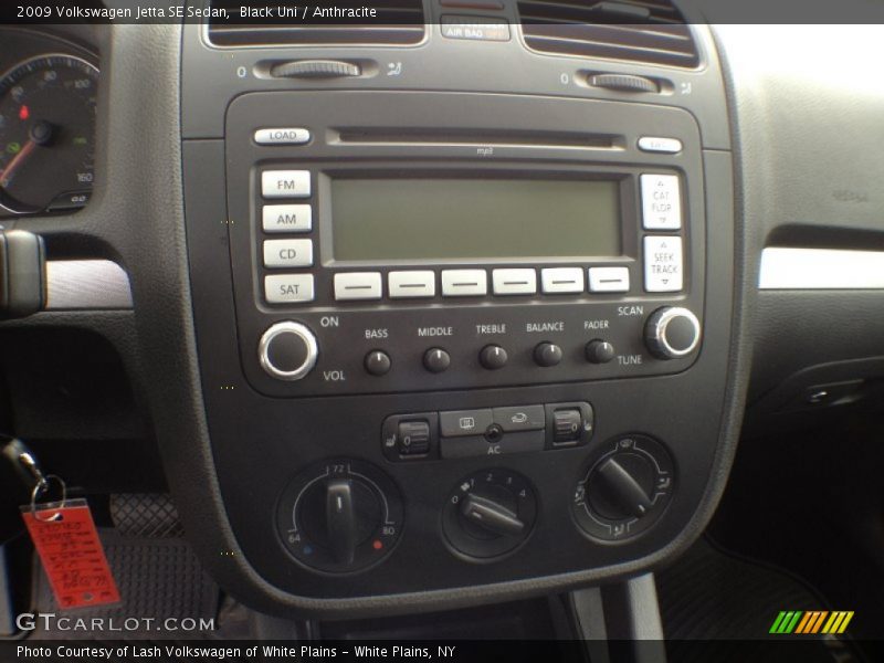 Black Uni / Anthracite 2009 Volkswagen Jetta SE Sedan