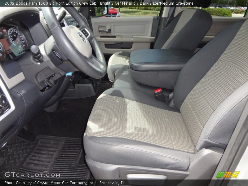 Bright Silver Metallic / Dark Slate/Medium Graystone 2009 Dodge Ram 1500 Big Horn Edition Crew Cab