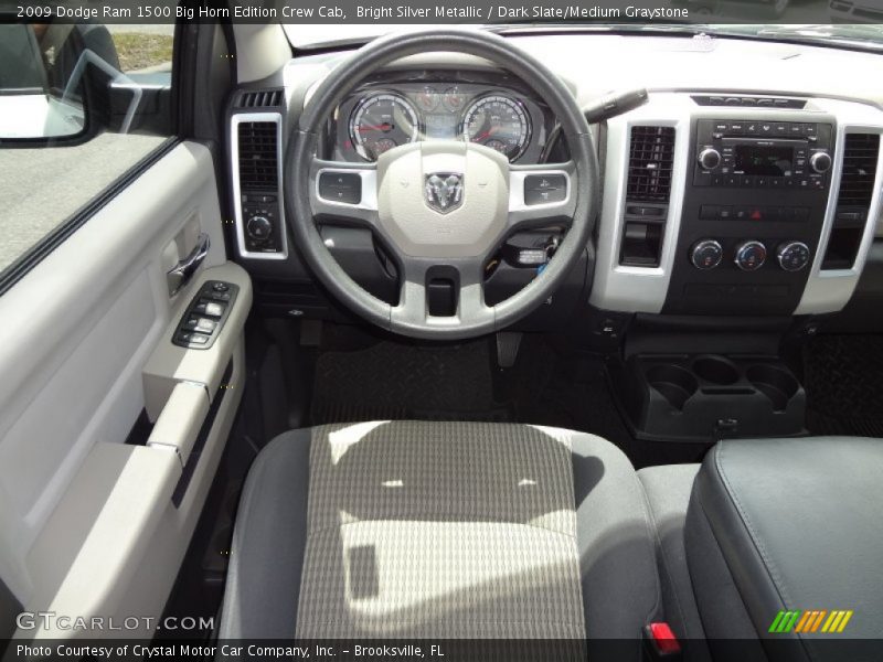 Bright Silver Metallic / Dark Slate/Medium Graystone 2009 Dodge Ram 1500 Big Horn Edition Crew Cab