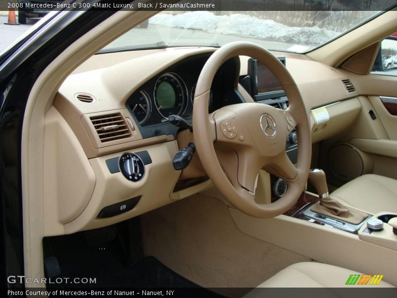 Black / Savanna/Cashmere 2008 Mercedes-Benz C 300 4Matic Luxury