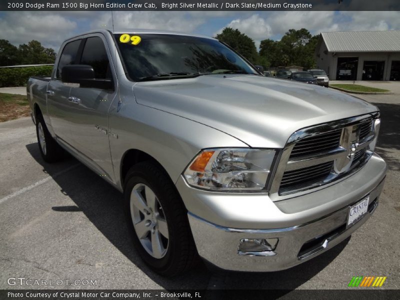 Bright Silver Metallic / Dark Slate/Medium Graystone 2009 Dodge Ram 1500 Big Horn Edition Crew Cab