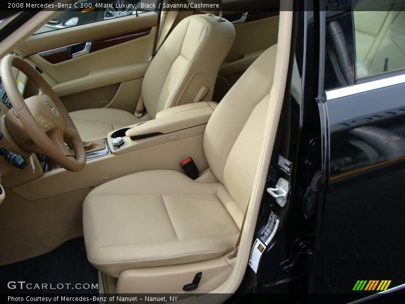 Black / Savanna/Cashmere 2008 Mercedes-Benz C 300 4Matic Luxury