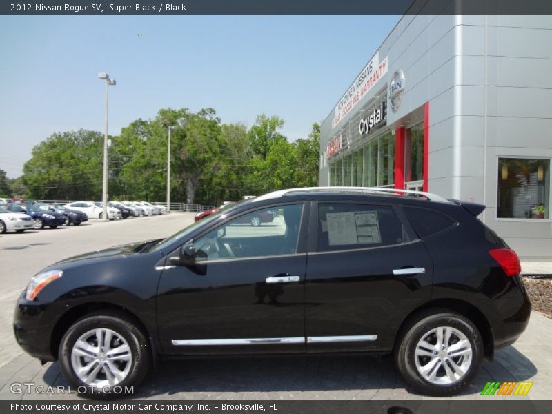 Super Black / Black 2012 Nissan Rogue SV