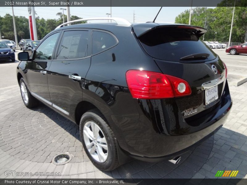 Super Black / Black 2012 Nissan Rogue SV