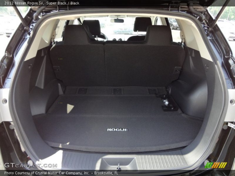 Super Black / Black 2012 Nissan Rogue SV