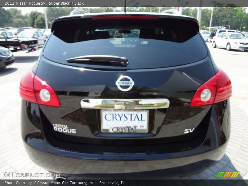 Super Black / Black 2012 Nissan Rogue SV