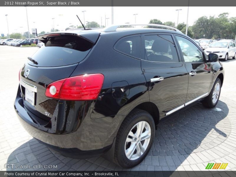 Super Black / Black 2012 Nissan Rogue SV