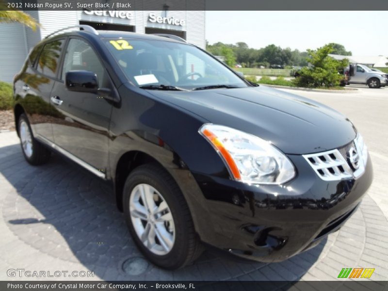 Super Black / Black 2012 Nissan Rogue SV