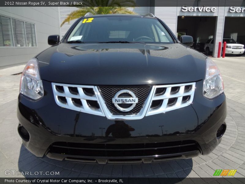 Super Black / Black 2012 Nissan Rogue SV