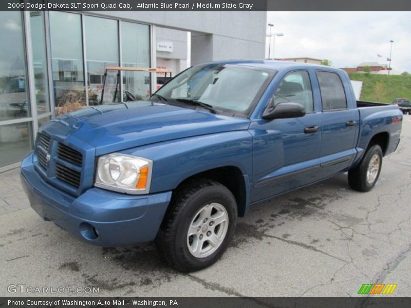 Atlantic Blue Pearl / Medium Slate Gray 2006 Dodge Dakota SLT Sport Quad Cab