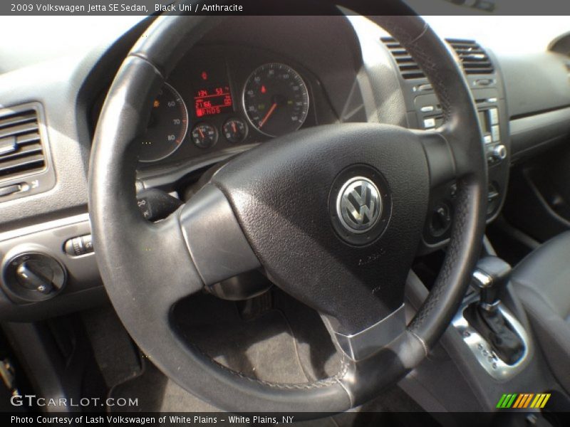 Black Uni / Anthracite 2009 Volkswagen Jetta SE Sedan