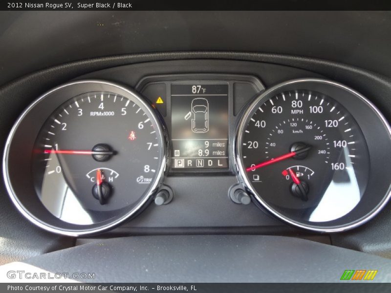 Super Black / Black 2012 Nissan Rogue SV
