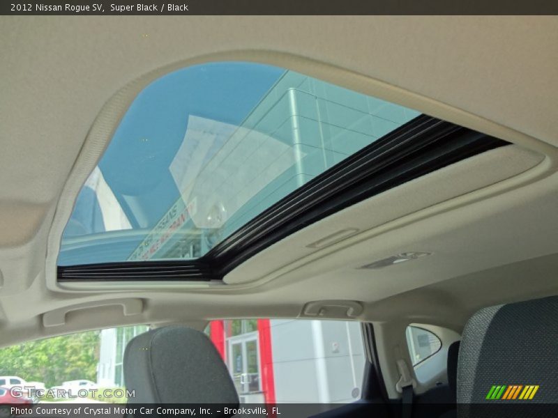 Super Black / Black 2012 Nissan Rogue SV
