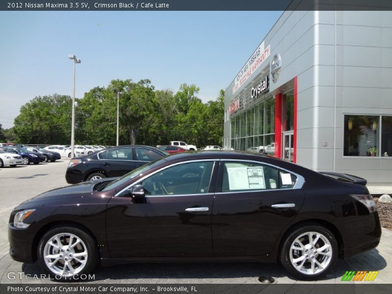 Crimson Black / Cafe Latte 2012 Nissan Maxima 3.5 SV