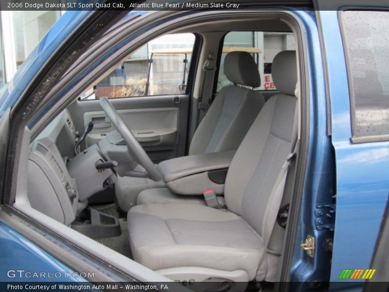 Atlantic Blue Pearl / Medium Slate Gray 2006 Dodge Dakota SLT Sport Quad Cab