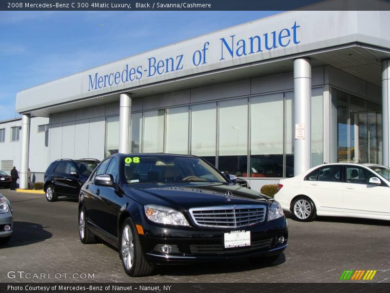 Black / Savanna/Cashmere 2008 Mercedes-Benz C 300 4Matic Luxury