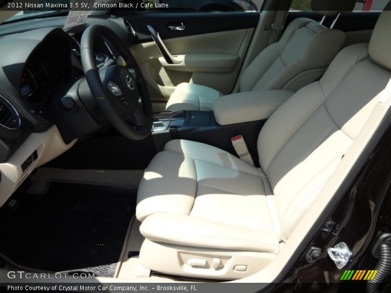Crimson Black / Cafe Latte 2012 Nissan Maxima 3.5 SV