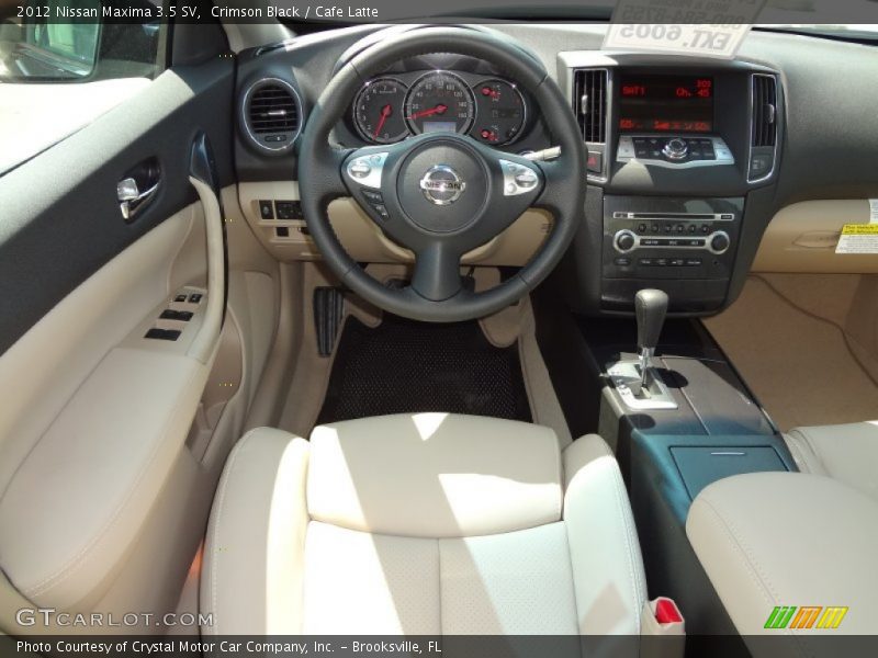Crimson Black / Cafe Latte 2012 Nissan Maxima 3.5 SV