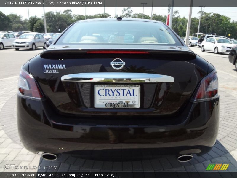 Crimson Black / Cafe Latte 2012 Nissan Maxima 3.5 SV
