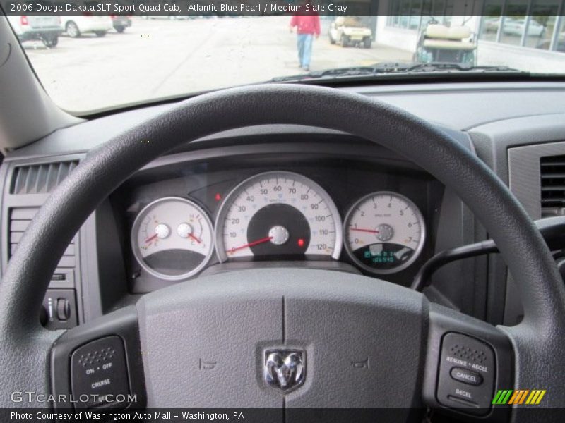 Atlantic Blue Pearl / Medium Slate Gray 2006 Dodge Dakota SLT Sport Quad Cab