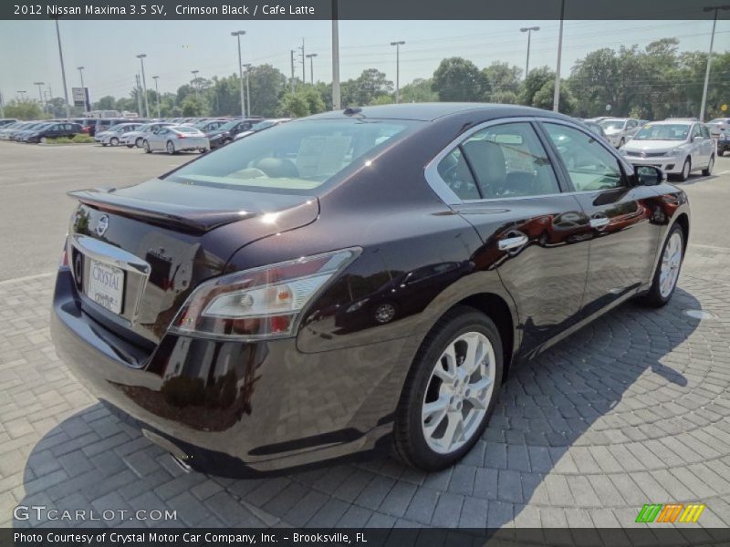 Crimson Black / Cafe Latte 2012 Nissan Maxima 3.5 SV