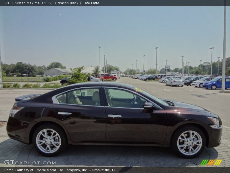 Crimson Black / Cafe Latte 2012 Nissan Maxima 3.5 SV