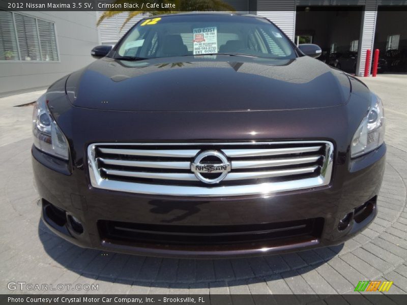 Crimson Black / Cafe Latte 2012 Nissan Maxima 3.5 SV