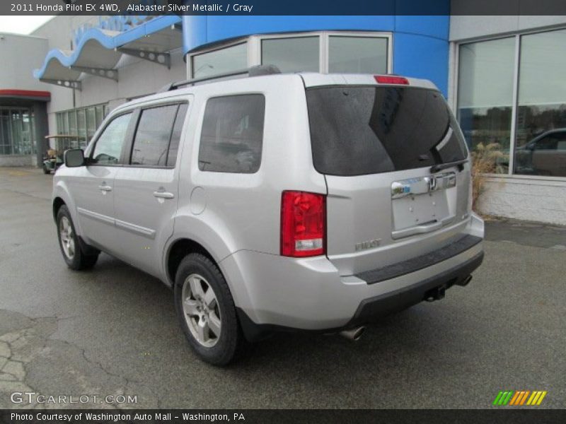 Alabaster Silver Metallic / Gray 2011 Honda Pilot EX 4WD