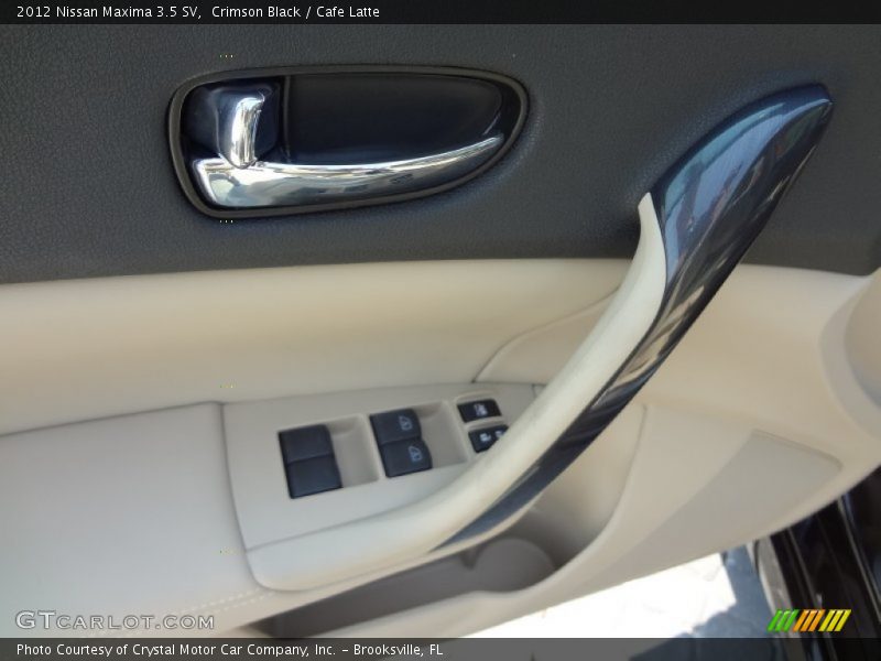Crimson Black / Cafe Latte 2012 Nissan Maxima 3.5 SV