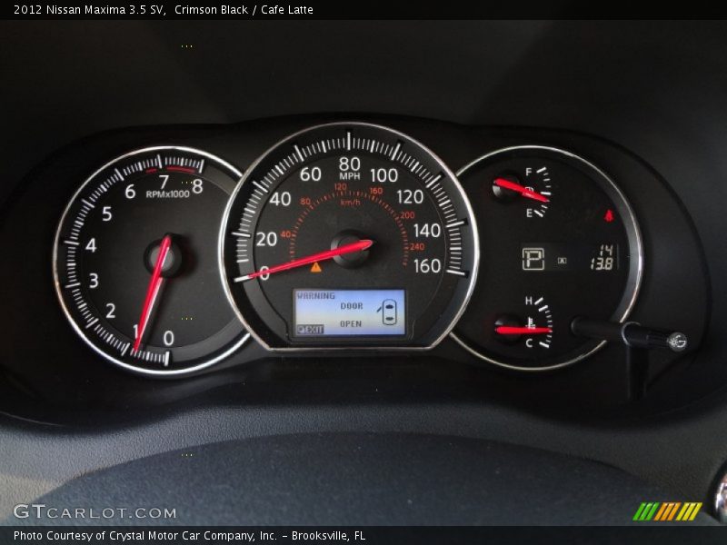 Crimson Black / Cafe Latte 2012 Nissan Maxima 3.5 SV