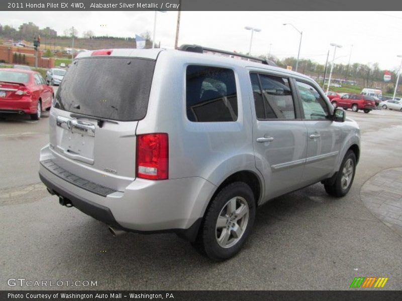 Alabaster Silver Metallic / Gray 2011 Honda Pilot EX 4WD